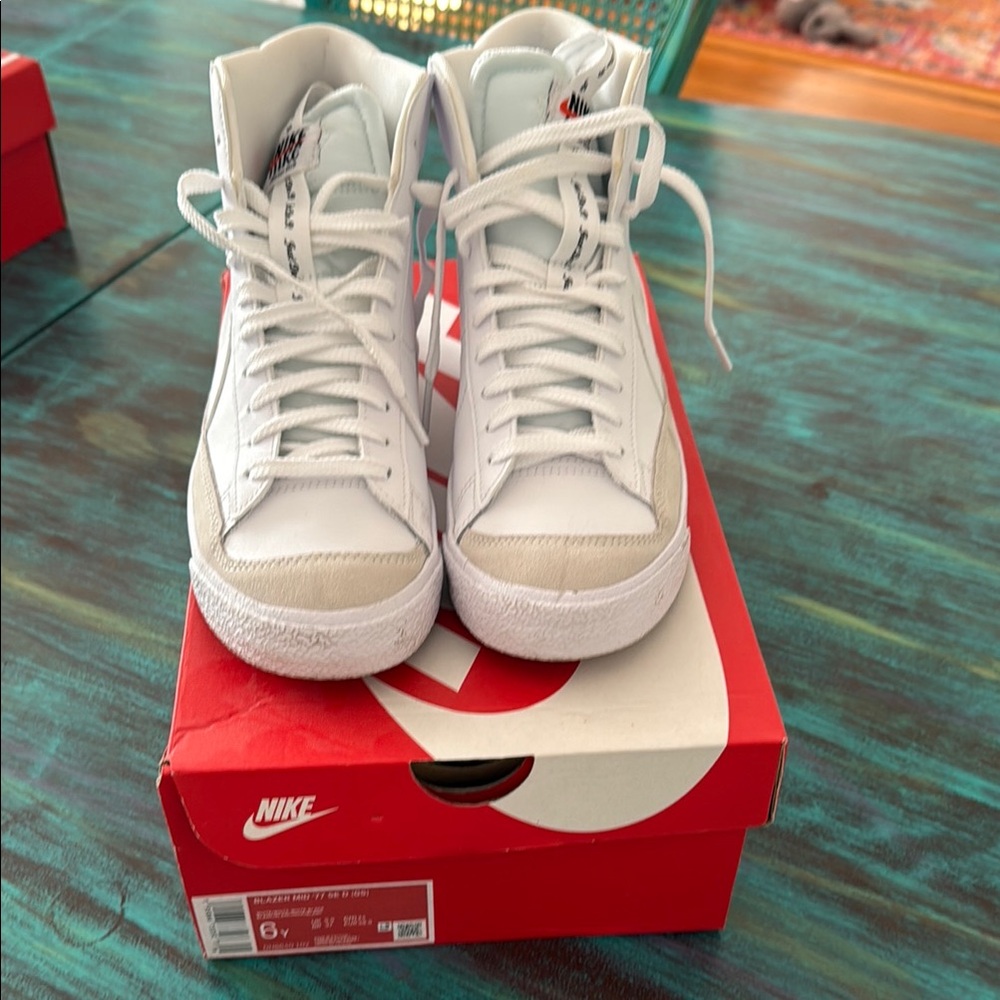 Nike White High-Top Sneakers